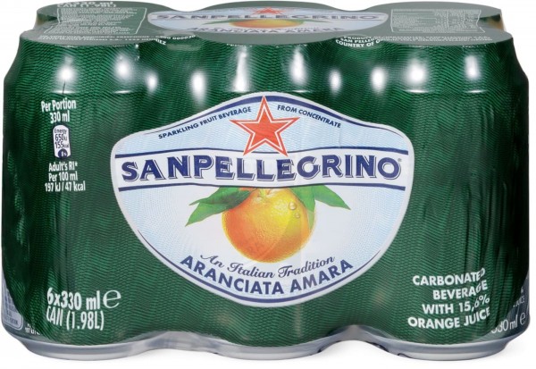 SanPellegrino L'Amara Kiste 24 x 330 ml Italien