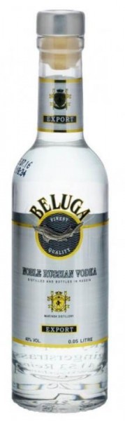BELUGA Vodka MINIATURE 5 cl / 40 % Russland