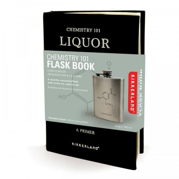 Chemistry 101 FLASK BOOK - FLACHMANN 118 ml by Kikkerland