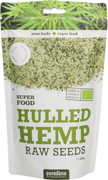 Purasana Superfood HULLED HEMP RAW SEED BIO 200 Gramm Kroatien