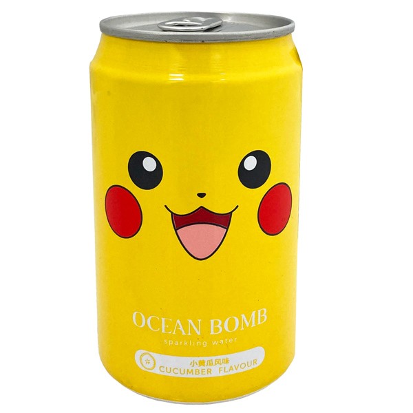 Ocean Bomb Pokemon CUCUMBER Sparkling Water 330 ml Taiwan
