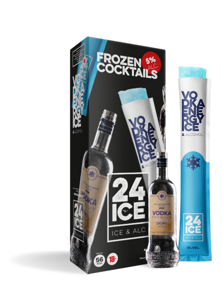 24ICE Frozen Cocktail VODKA ENERGY 5 x 65 ml / 5 % Holland