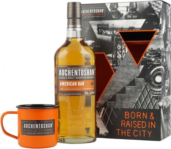 AUCHENTOSHAN American Oak SET mit Becher 70 cl / 43 % Schottland