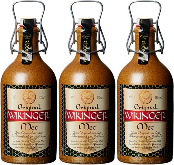 Wikinger HONIG - MET Original Wikinger Met STEINGUTFLASCHE Kiste 6 x 50 cl / 11 % Deutschland