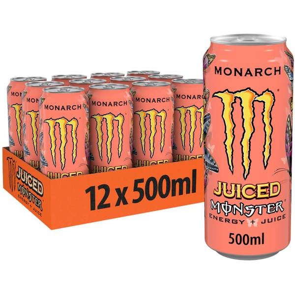 MONSTER Energy JUICED MONARCH Kiste 12 x 500 ml UK