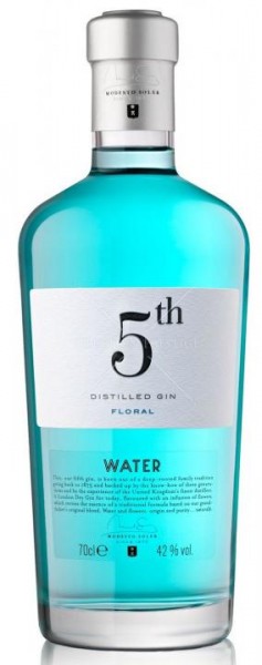 GIN 5 th WATER Floral Distilled Gin 70 cl / 42 % Spanien