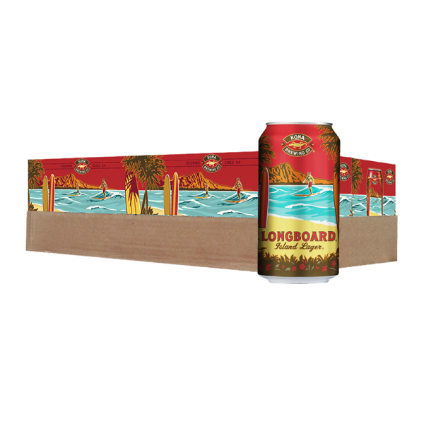 Kona Longboard Island Lager Bier DOSE Kiste 24 x 355 ml / 4.6 % Hawaii