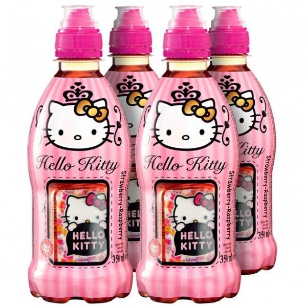 Hello Kitty Drink Strawberry / Raspberry PET Kiste 12 x 350 ml Österreich