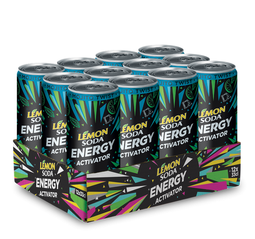 Lemon Soda ENERGY Activator MOJITO TWIST Kiste 24 x 330 ml Italien