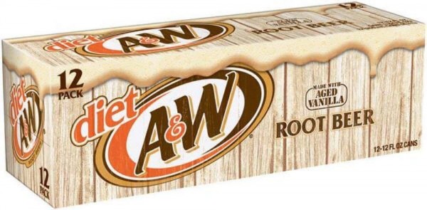 A&W Root Beer DIET Kiste 24 x 355 ml USA