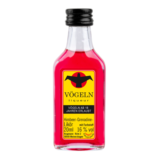 VÖGELN Himbeeren - Grenadine Likör 2 cl / 16 % Deutschland