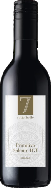 SETTE BELLO PRIMITIVO MINIATUR FLASCHE Puglia IGP Karton 12 x 25 cl / 14 % Italien