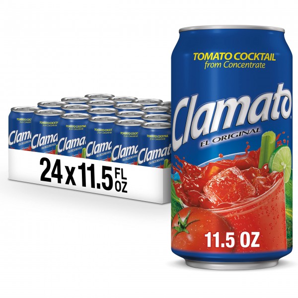CLAMATO Tomato Juice Cocktail by Motts Can Case 24 x 221 ml USA