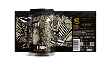 SIREN BROKEN DREAM Breakfast STOUT Craft Brew Dose Kiste 24 x 330 ml / 6.5 % UK