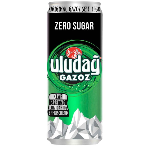 uludag GAZOZ Grün ZERO Sugar Kiste 24 x 330 ml Türkei