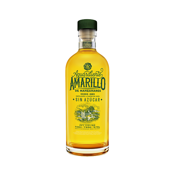 Aguardiente AMARILLO De Manzanares Sin Azucar 75 cl / 24 % Kolumbien