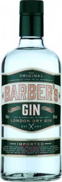 BARBER`S London Dry Gin 70 cl / 40 % UK