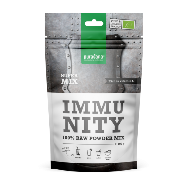 Purasana Superfood IMMUNITY Super Mix 100 % Raw Powder BIO 100 Gramm