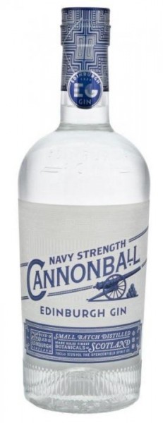 EDINBURGH CANNONBALL Navi Strength Gin 70 cl / 57.2 % UK