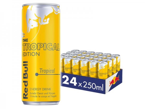 Red Bull Special TROPICAL Energy Drink Kiste 24 x 250 ml Schweiz