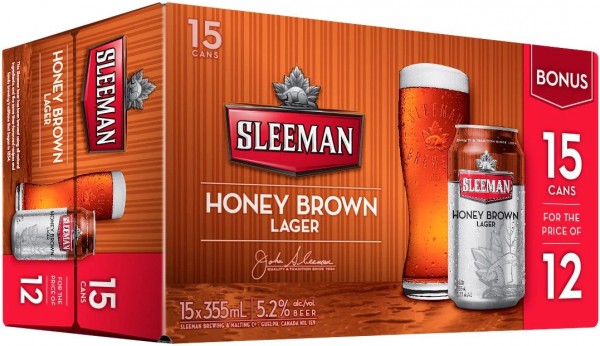 SLEEMAN Honey Brown Lager DOSE Kiste 24 x 355 ml / 5.2 % Kanada