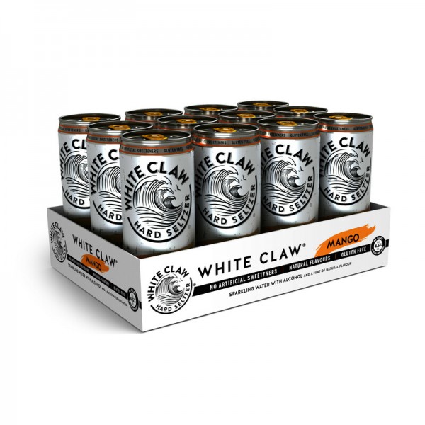 White Claw HARD SELTZER MANGO Kiste 24 x 330 ml / 4.5 % EU