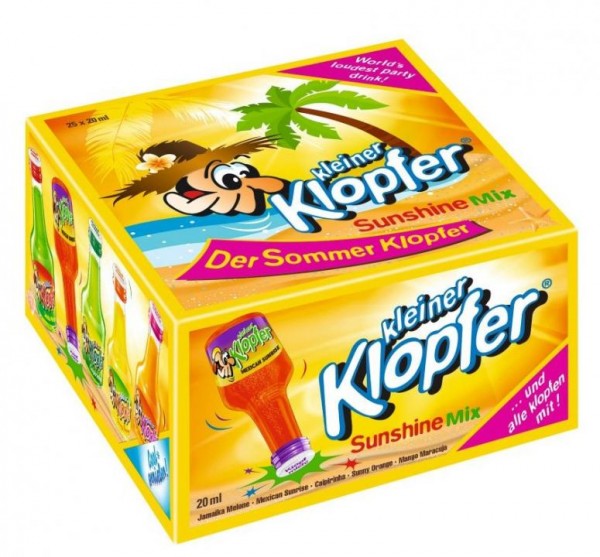 Kleiner KLOPFER SUNSHINE Mix Box 25 x 20 cl / 16 % Italien