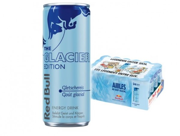 Red Bull The Glacier Edition GLETSCHEREIS Energy Drink Kiste 24 x 250 ml Schweiz