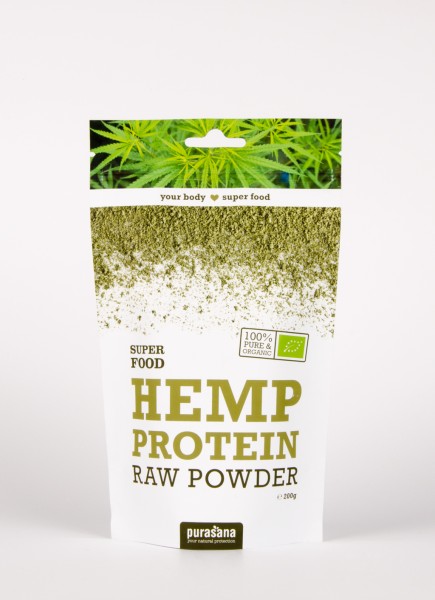 Purasana Superfood HEMP PROTEIN Raw Powder 200 Gramm