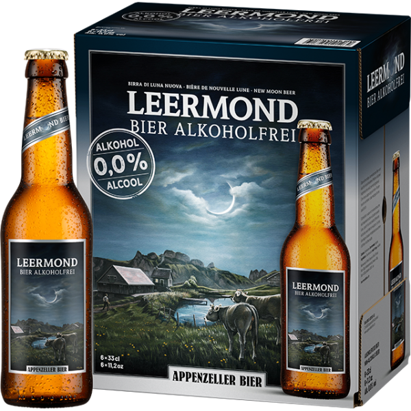 Appenzeller Leermond Alkoholfrei Kiste 24 x 330 ml / 0 % Schweiz