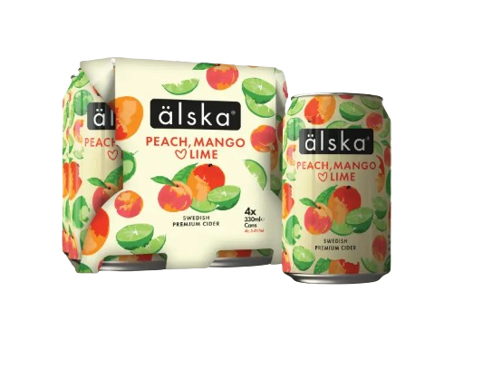 Älska PASSIONFRUIT & APPLE Cider Kiste 24 x 330 ml / 4 % Schweden