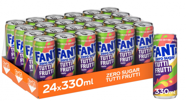 Fanta TUTTI FRUTTI Zero Kiste 24 x 330 ml Schweiz