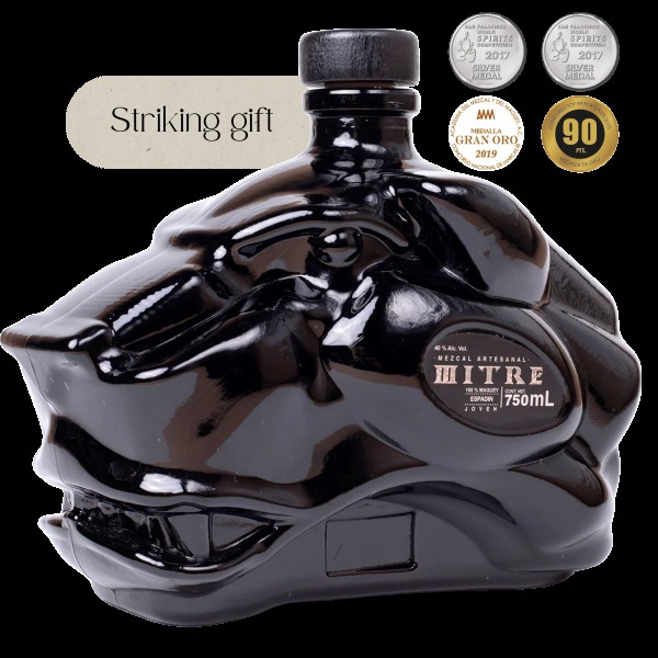 Mitre MEZCAL Espadin Artesanal Black Jaguar Bottle 70 cl / 40 % Mexico