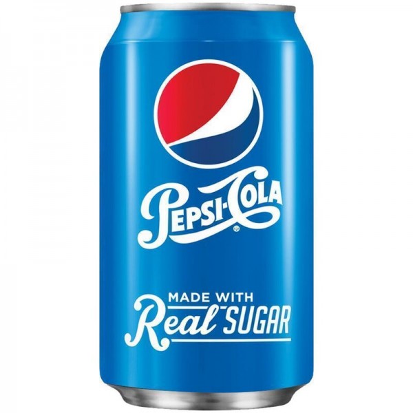 Pepsi Cola with Reals Sugar 355 ml USA