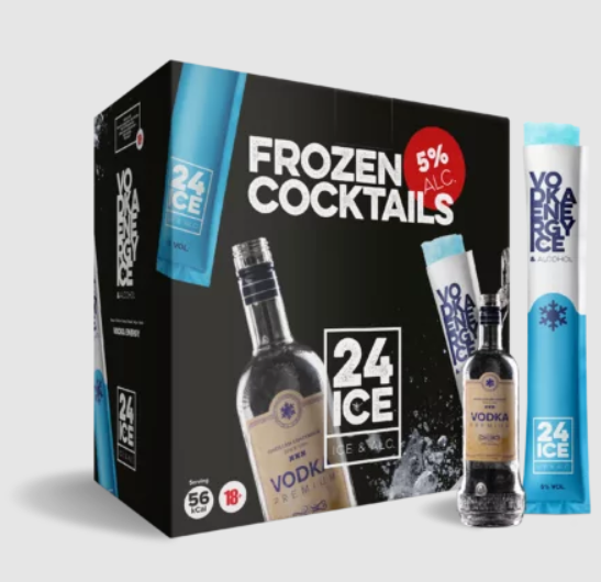 24ICE Frozen Cocktail VODKA ENERGY 50 x 65 ml / 5 % Holland