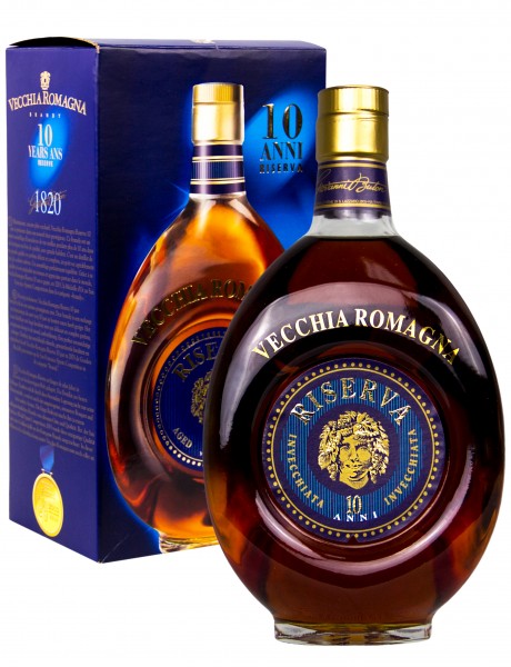 VECCHIA Romagna RISERVA 10 Years Brandy 70 cl / 40 % Italien