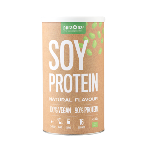 Vegan protein SOY - SOJA NATURAL Isolate 90% 400 grams BIO.