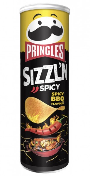 PRINGLES SIZZLN Spicy BBQ 180 Gramm USA