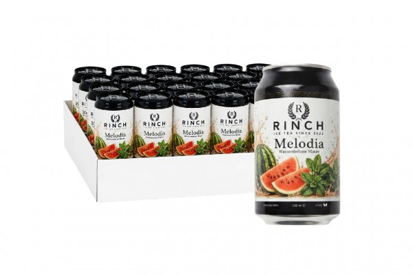 RINCH Melodia Eistee mit Wassermelone & Minze Geschmack Kiste 24 x 330 ml Schweiz