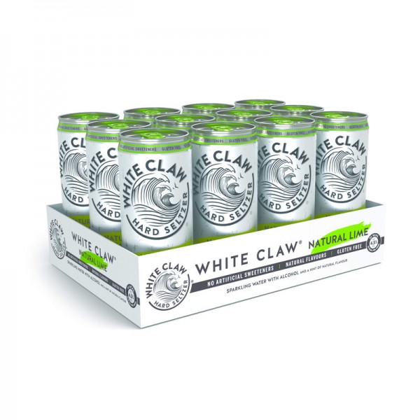 White Claw HARD SELTZER NATURAL LIME Kiste 24 x 330 ml / 4.5 % EU