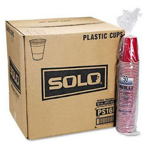 Solo RED Cups 16 oz - Beer Pong Becher Kiste 20 x 50 Stk. x 16 oz / 473 ml USA
