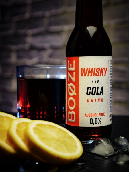 BOOZE Non-alcoholic WHISKY COLA drink with carbonation box 24 x 330 ml Poland