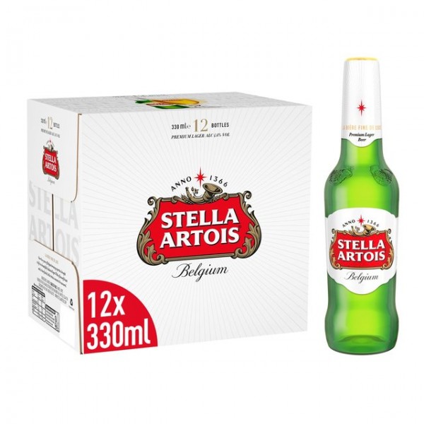 Stella Artois Lagerbier Kiste 24 x 330 cl / 5 % Belgien
