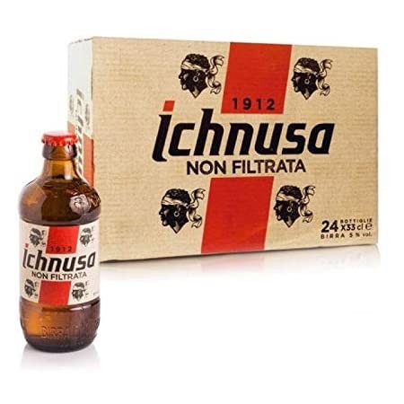 Ichnusa NON FILTRATA Bier Kiste 24 x 330 ml / 5 % Italien