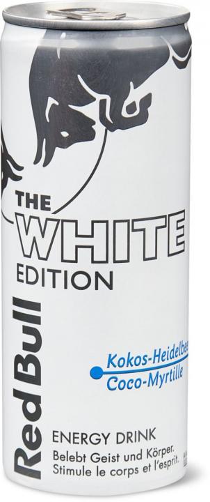 Red Bull WHITE Edition KOKOS - HEIDELBEERE Drink 250 Schweiz - drink-shop.ch
