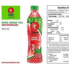 Oishi Grüntee WATERLEMON Flavour Kiste 24 x 380 ml PET Thailand