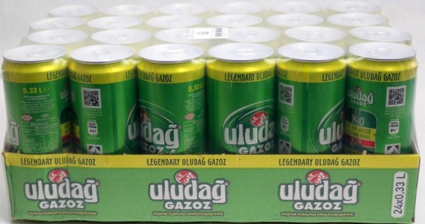 uludag GAZOZ Green Case 24 x 330 ml Türkei