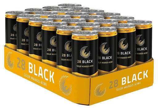 28 Black SOUR MANGO-KIWI Energy Drink Kiste 24 x 250 ml Deutschland