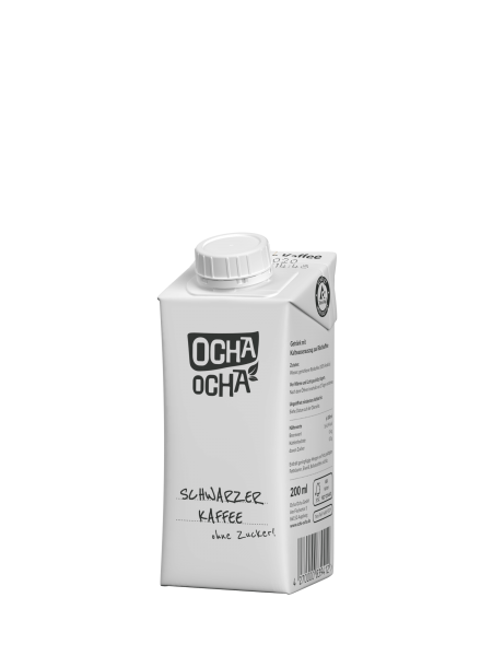 OCHA OCHA Cold Brew SCHWARZER KAFFEE ARABICA ohne Zucker - Vegan 200 ml Deutschlan