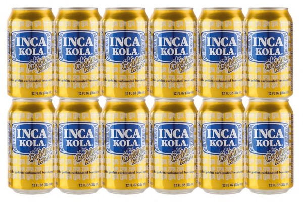 INCA KOLA the Golden Kola Kiste 24 x 355 ml Peru